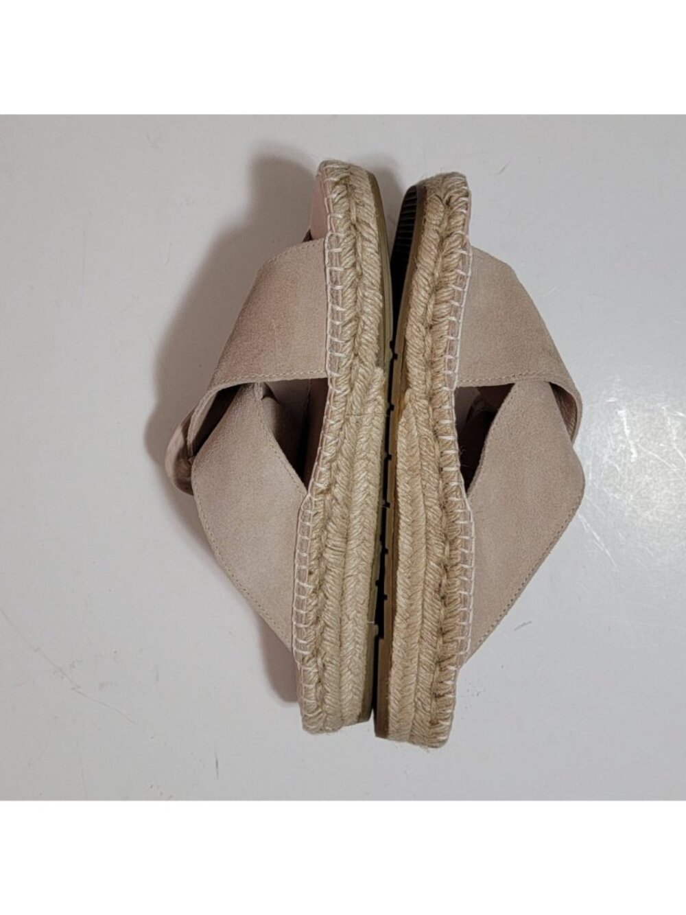 NEW Ron White Erin Crossband Slide Espadrille Sandals Old Money Womens 9.5 - Picture 2 of 9